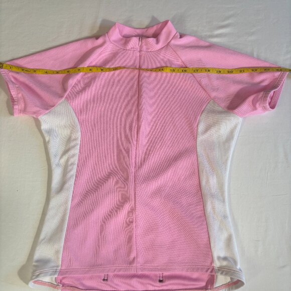 Pink and White Fitted Polo Jersey - Picture 8 of 10